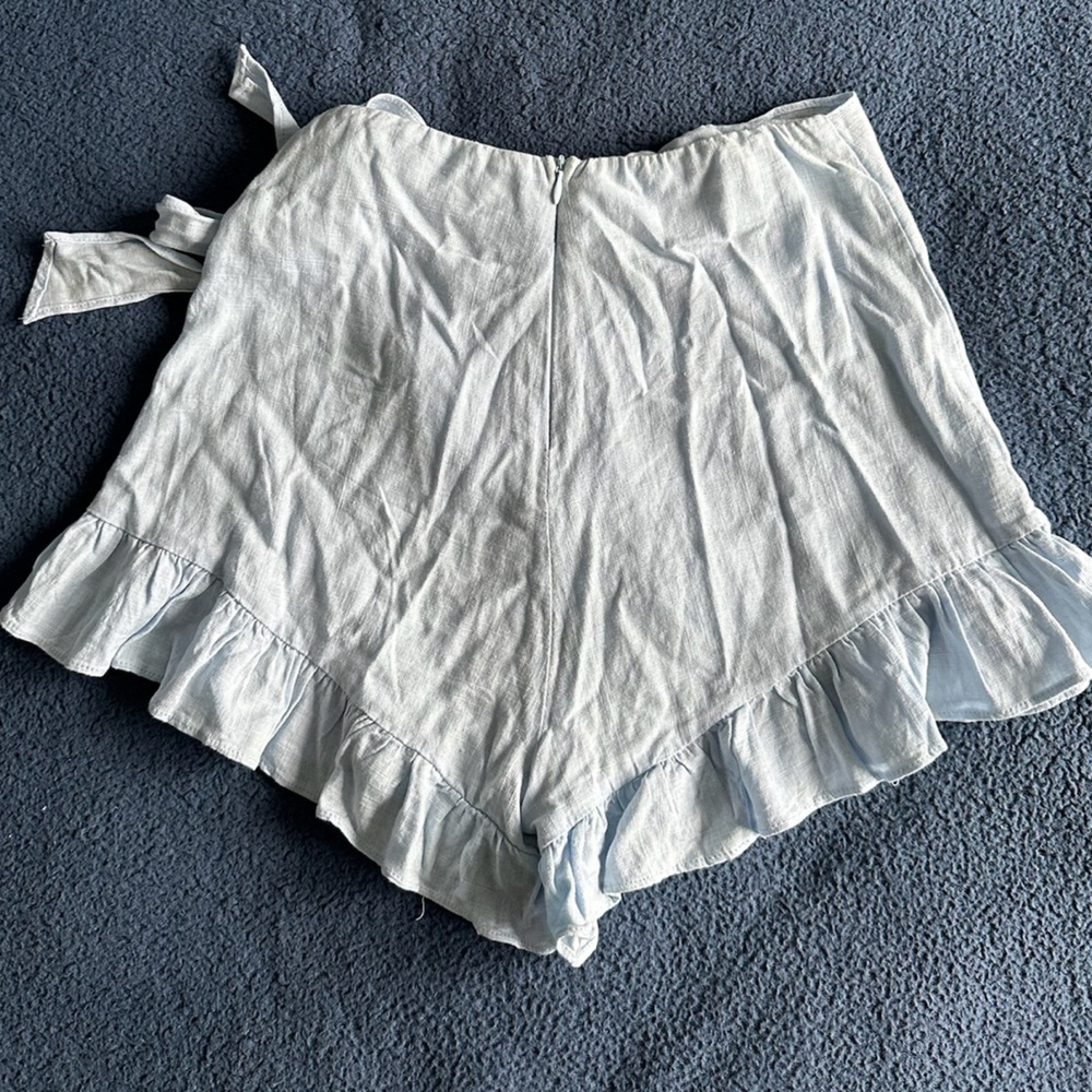 Princess Polly light blue mini skort